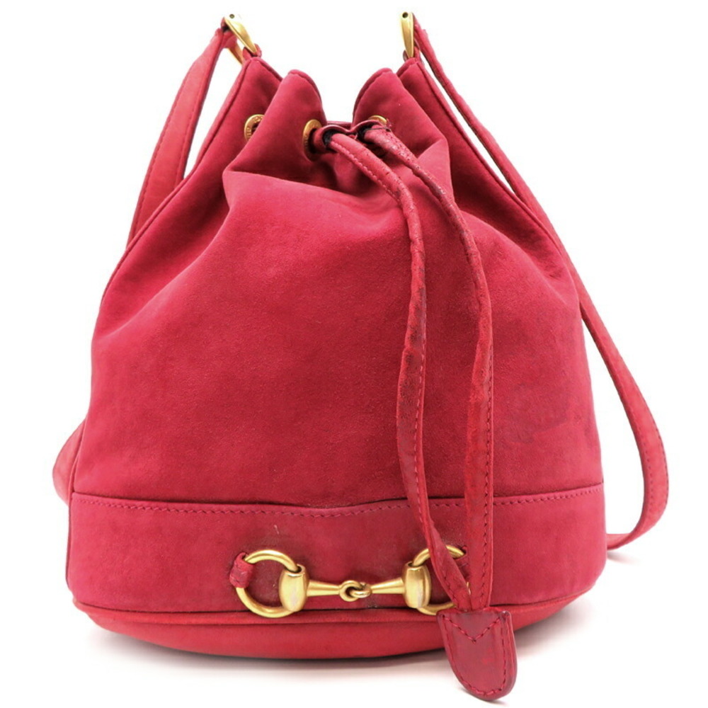 Gucci Shoulder Bag Drawstring Red - image 1